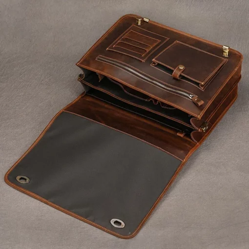 Sac à main en cuir pour ordinateur 15 pouces 5
